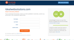 Desktop Screenshot of idealwebsolutions.com