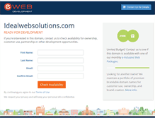Tablet Screenshot of idealwebsolutions.com